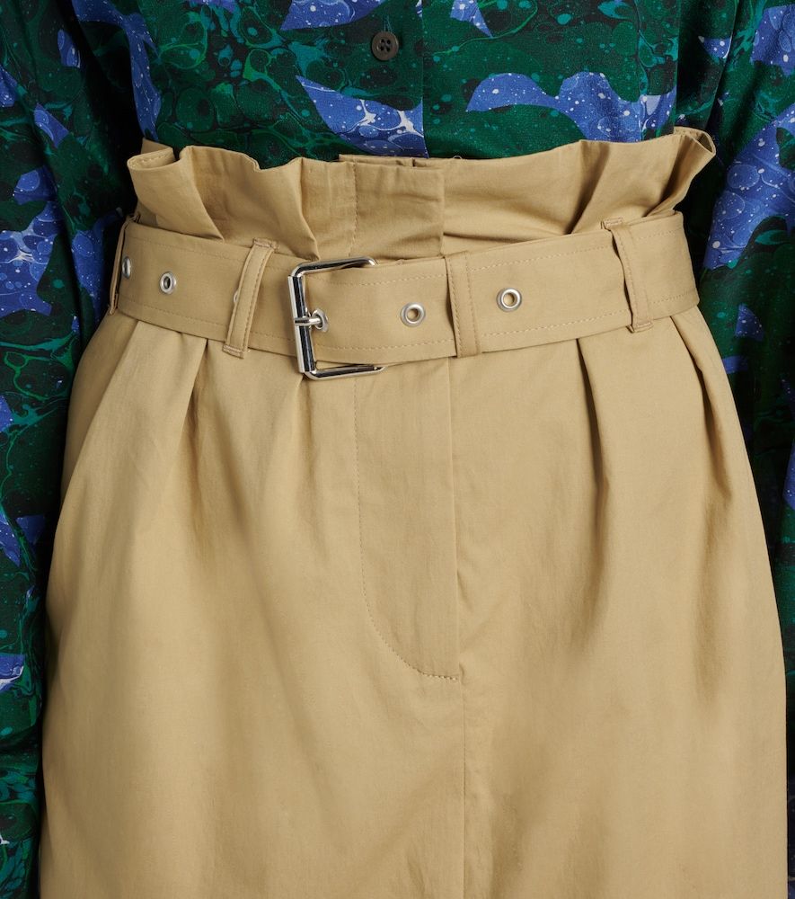 Falda midi de algodón plisada - Dries Van Noten - Modalova