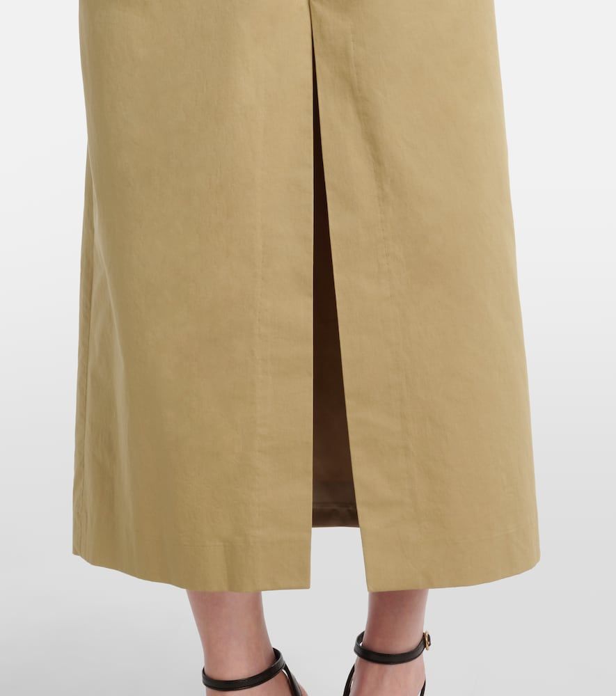 Gonna midi in cotone con cintura - Dries Van Noten - Modalova