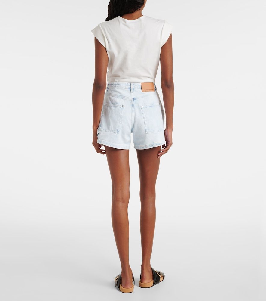 Shorts di jeans a vita media - Stella McCartney - Modalova