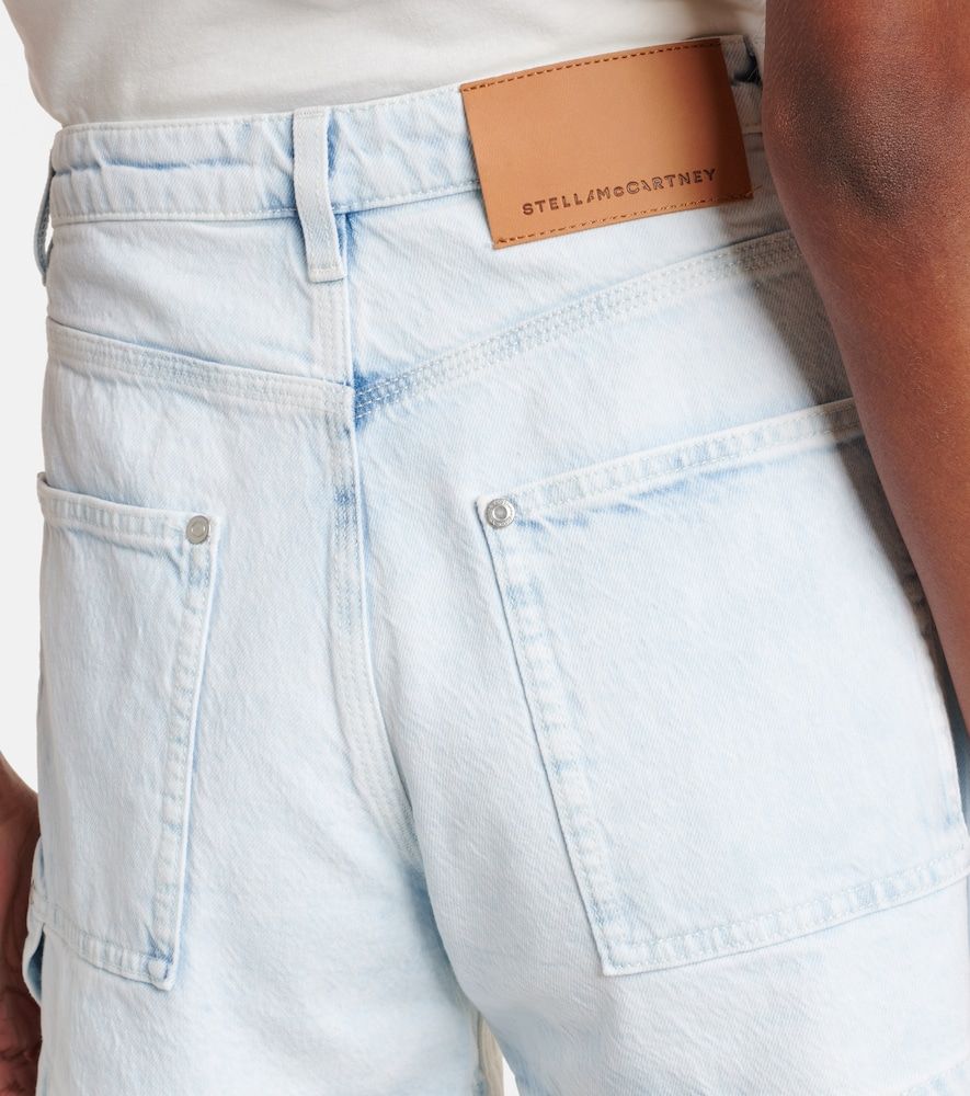 Shorts di jeans a vita media - Stella McCartney - Modalova