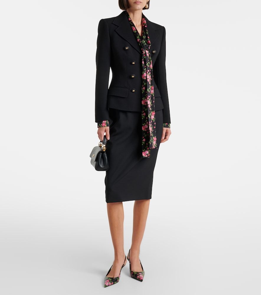 Wool-blend pencil skirt - Dolce&Gabbana - Modalova