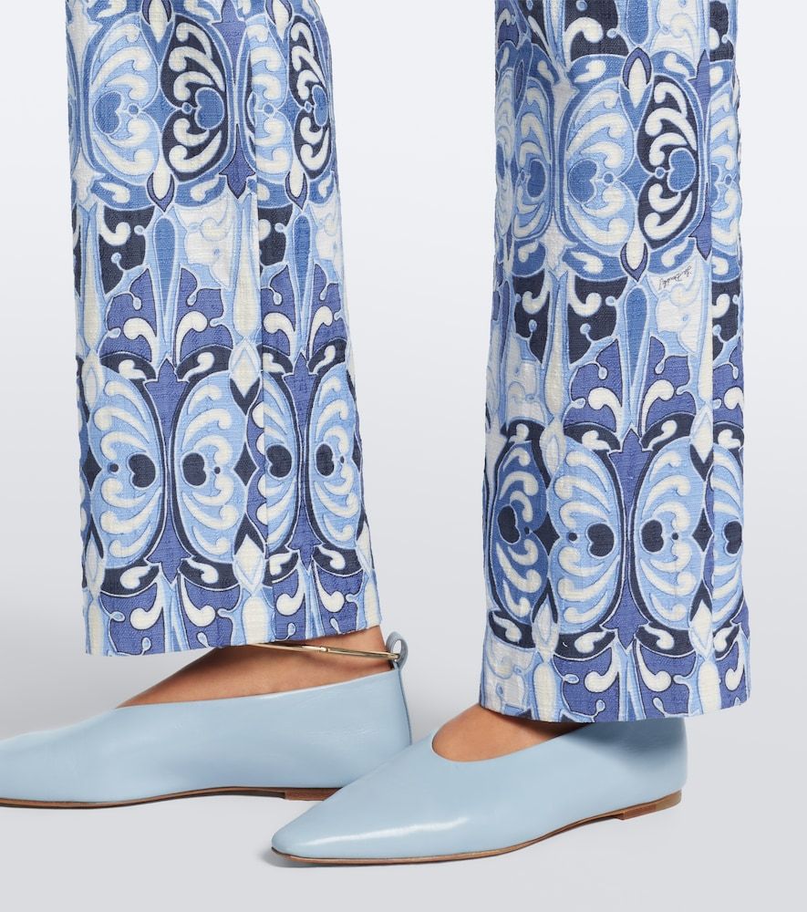 Pantalones rectos 24/7 de algodón estampados - La DoubleJ - Modalova