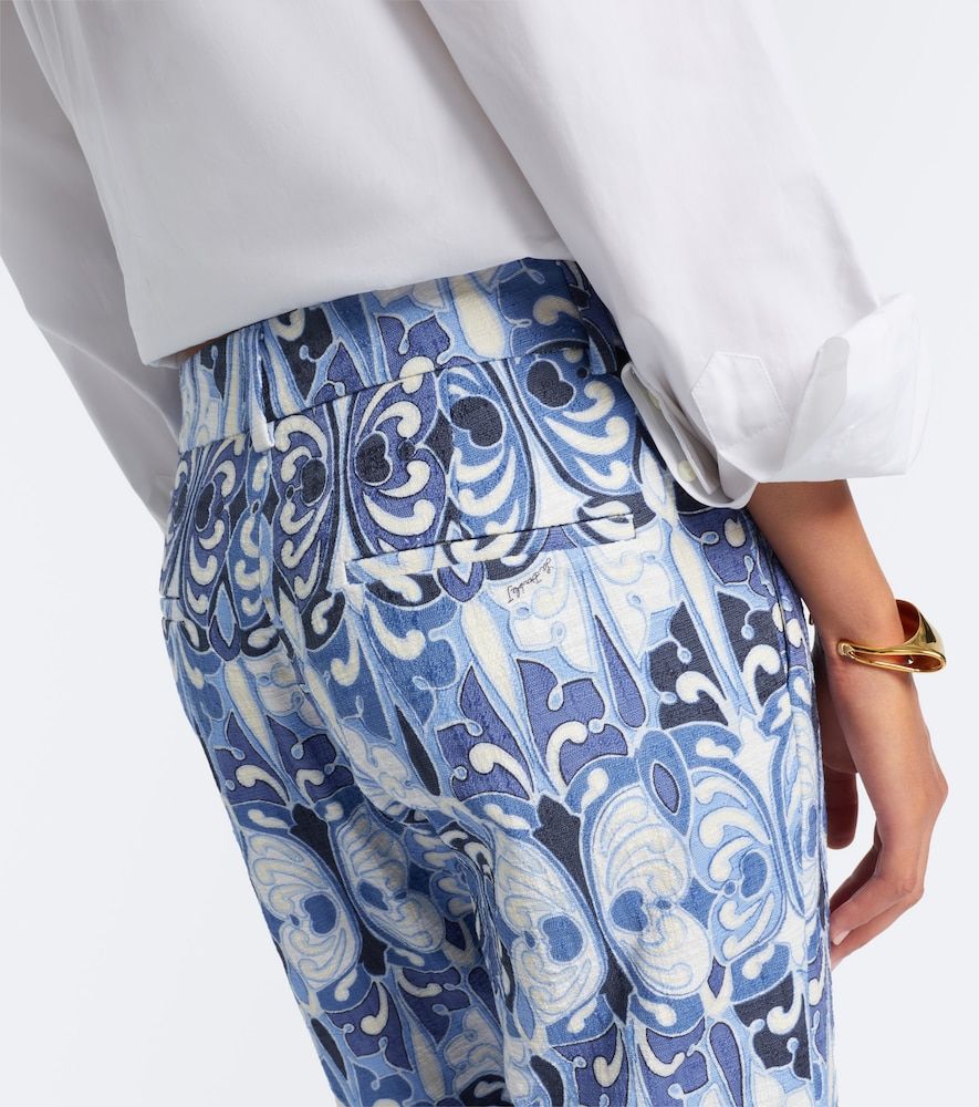 Pantalones rectos 24/7 de algodón estampados - La DoubleJ - Modalova