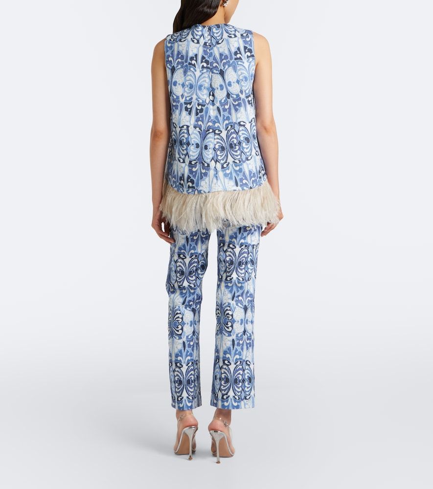 Pantalones rectos 24/7 de algodón estampados - La DoubleJ - Modalova
