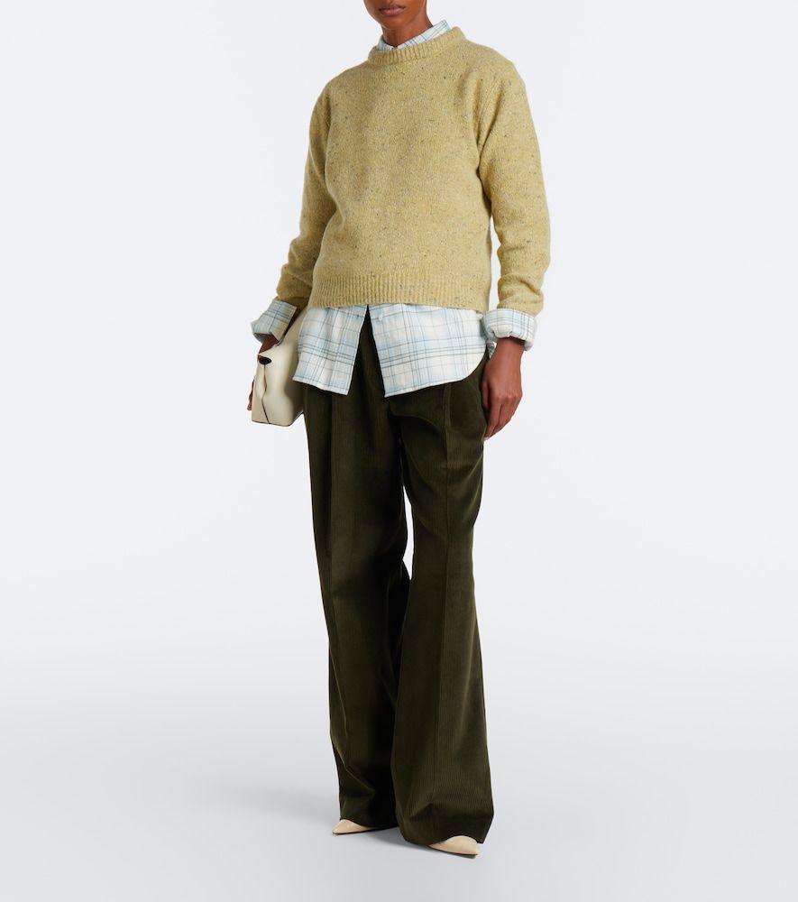 Róhe Pantalones anchos de pana de algodón plisados - Rohe - Modalova