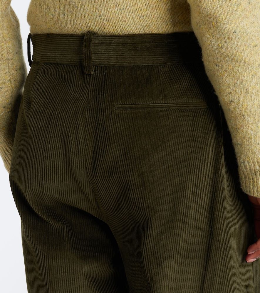 Róhe Pantalones anchos de pana de algodón plisados - Rohe - Modalova