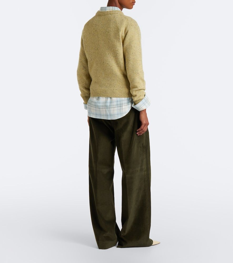 Róhe Pantalones anchos de pana de algodón plisados - Rohe - Modalova