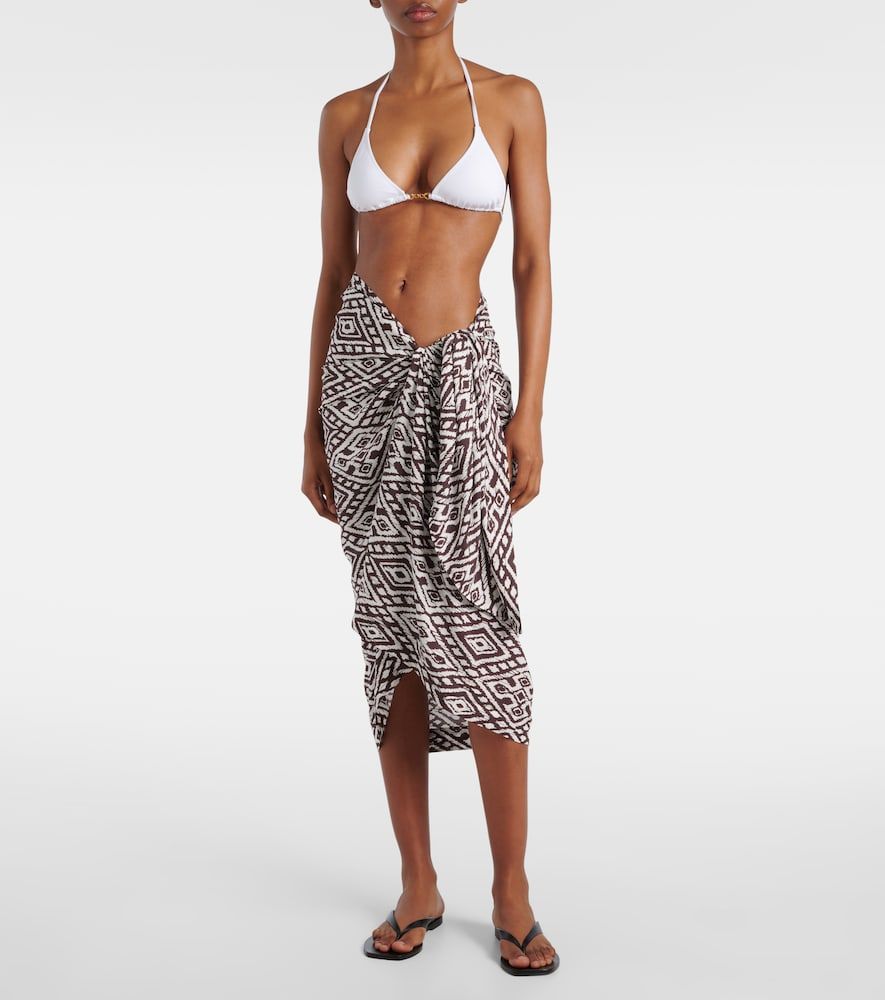 Pareo printed beach cover-up - Melissa Odabash - Modalova