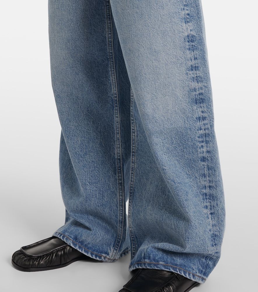 Jeans a gamba larga Low Curve a vita media - Agolde - Modalova