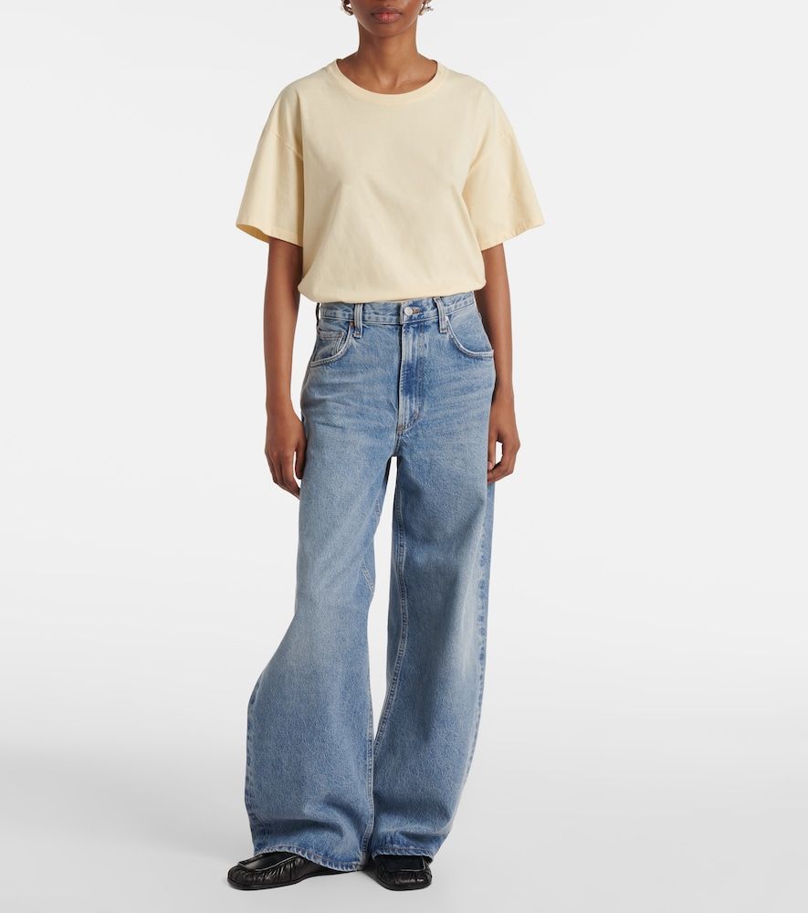 Jeans a gamba larga Low Curve a vita media - Agolde - Modalova
