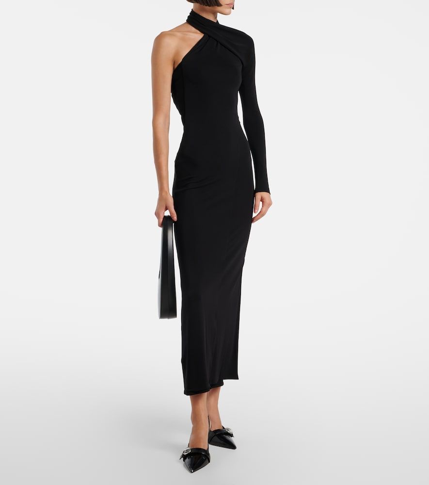 Courrèges Abito lungo monospalla in crêpe - Courreges - Modalova