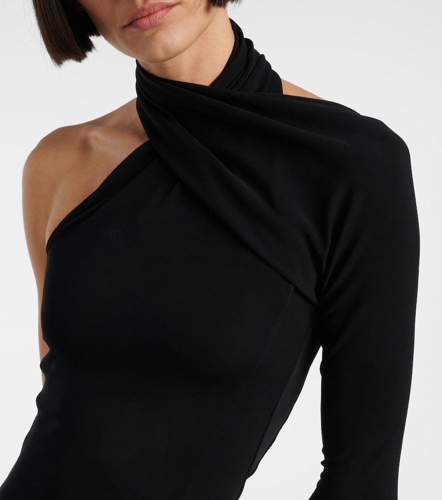 Courrèges Abito lungo monospalla in crêpe - Courreges - Modalova