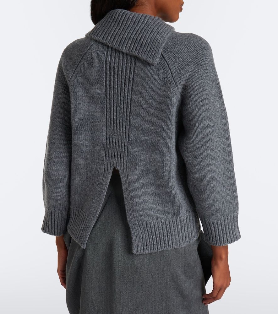 Asymmetric virgin wool sweater - Victoria Beckham - Modalova