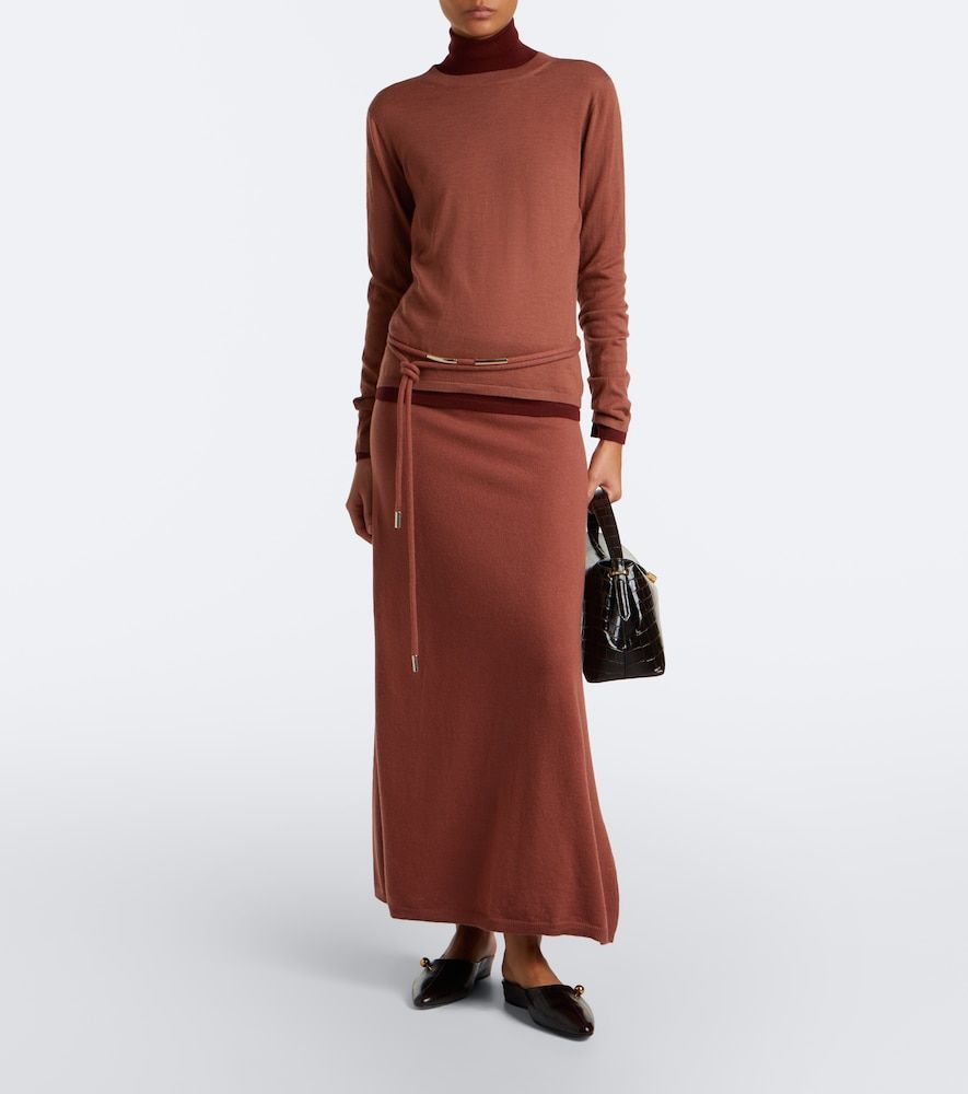 Knitted cashmere maxi skirt - Max Mara - Modalova