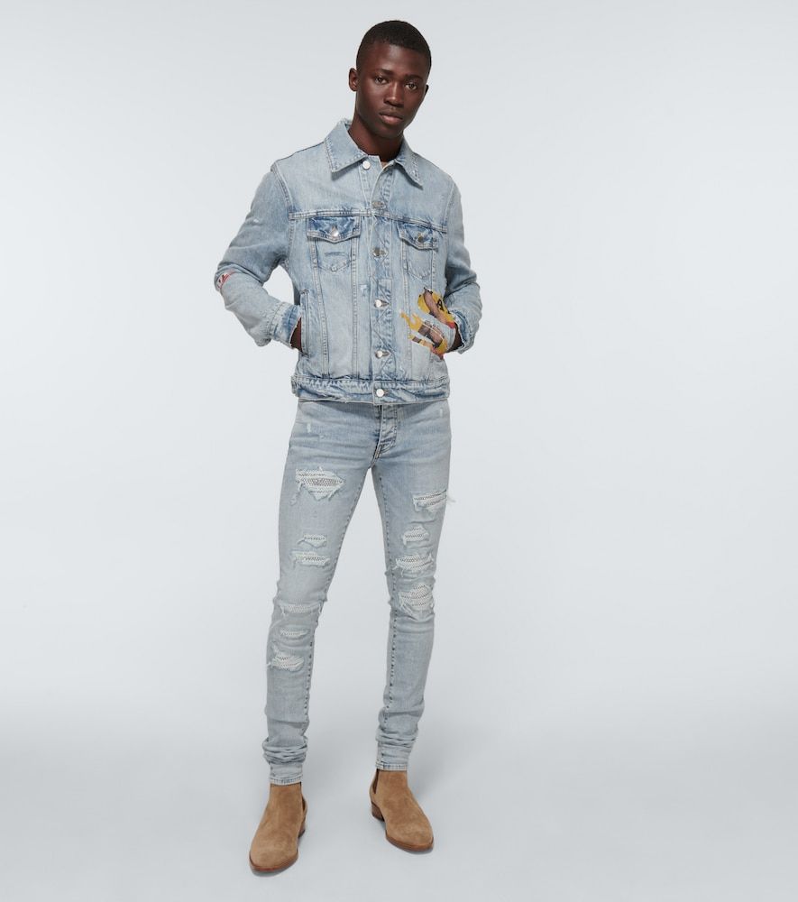 Amiri Playboy denim trucker jacket - Amiri - Modalova