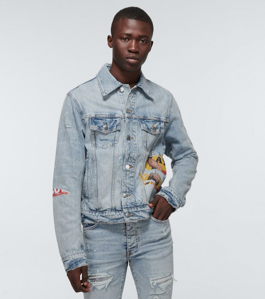 Amiri Playboy denim trucker jacket - Amiri - Modalova