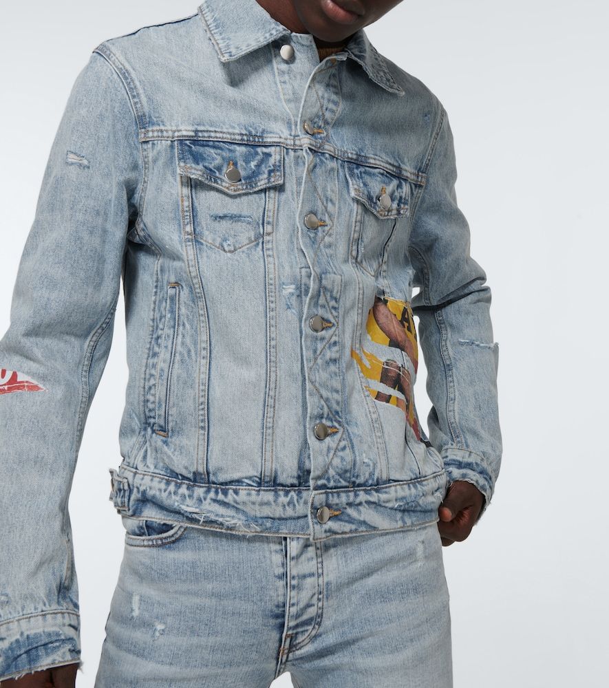 Amiri Playboy denim trucker jacket - Amiri - Modalova