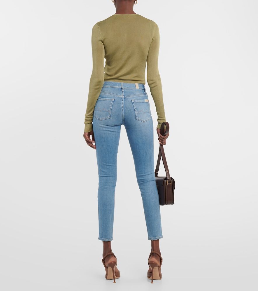 Skinny Mid-Rise Jeans - 7 For All Mankind - Modalova