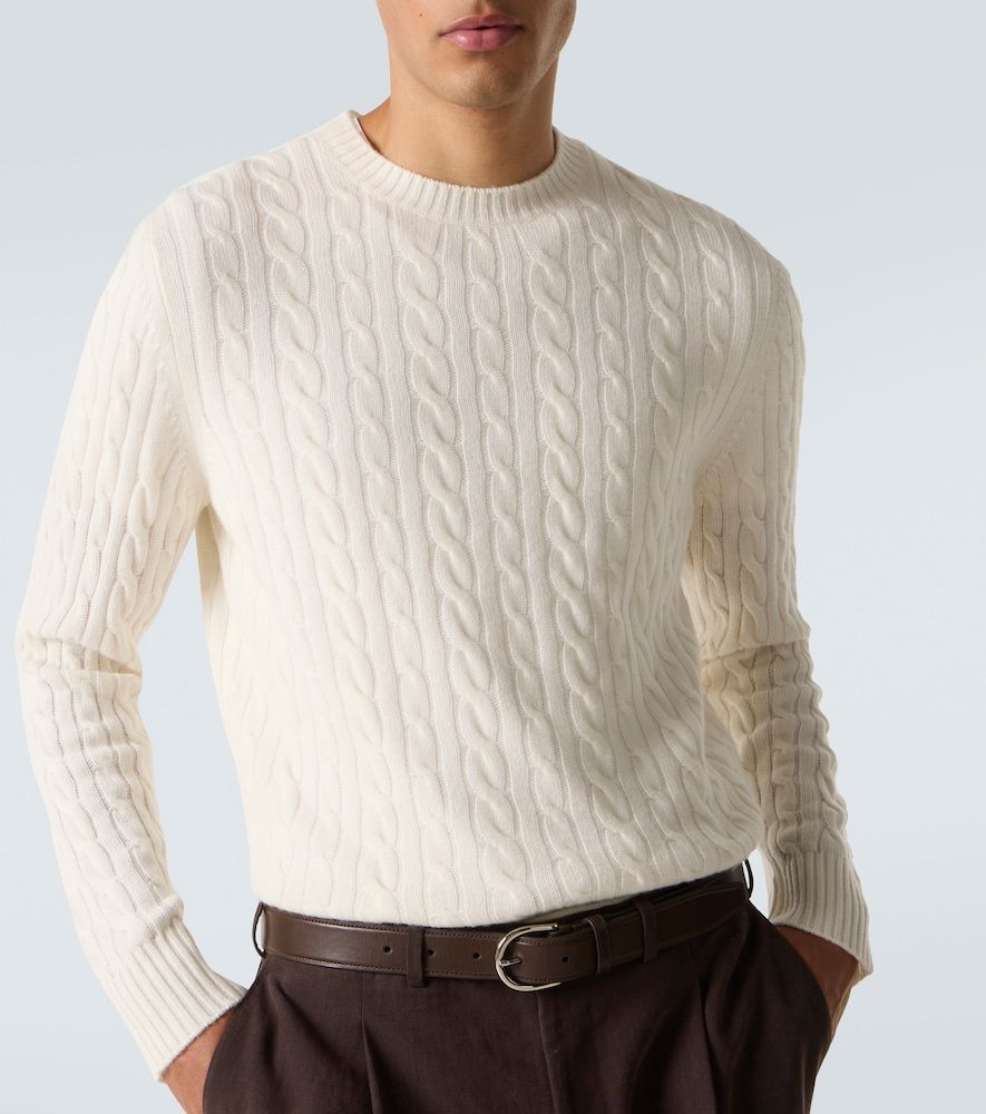 Pullover Duke Street in cashmere a trecce - Arch4 - Modalova
