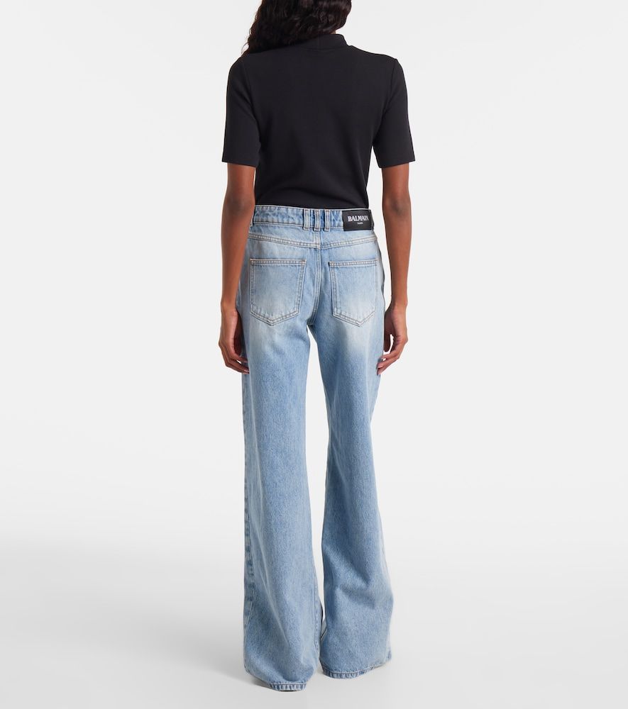 Balmain Mid-Rise Wide-Leg Jeans - Balmain - Modalova