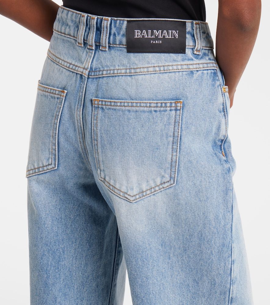 Balmain Mid-Rise Wide-Leg Jeans - Balmain - Modalova