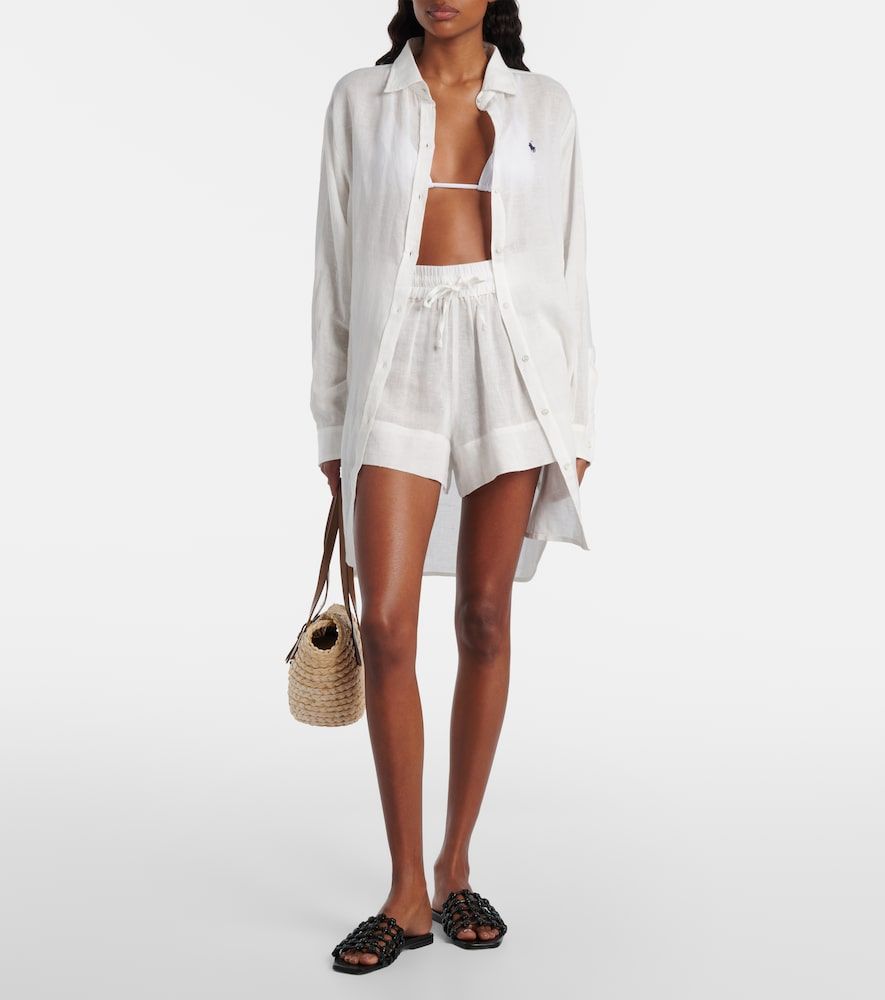 Cotton and linen Bermuda shorts - Polo Ralph Lauren - Modalova