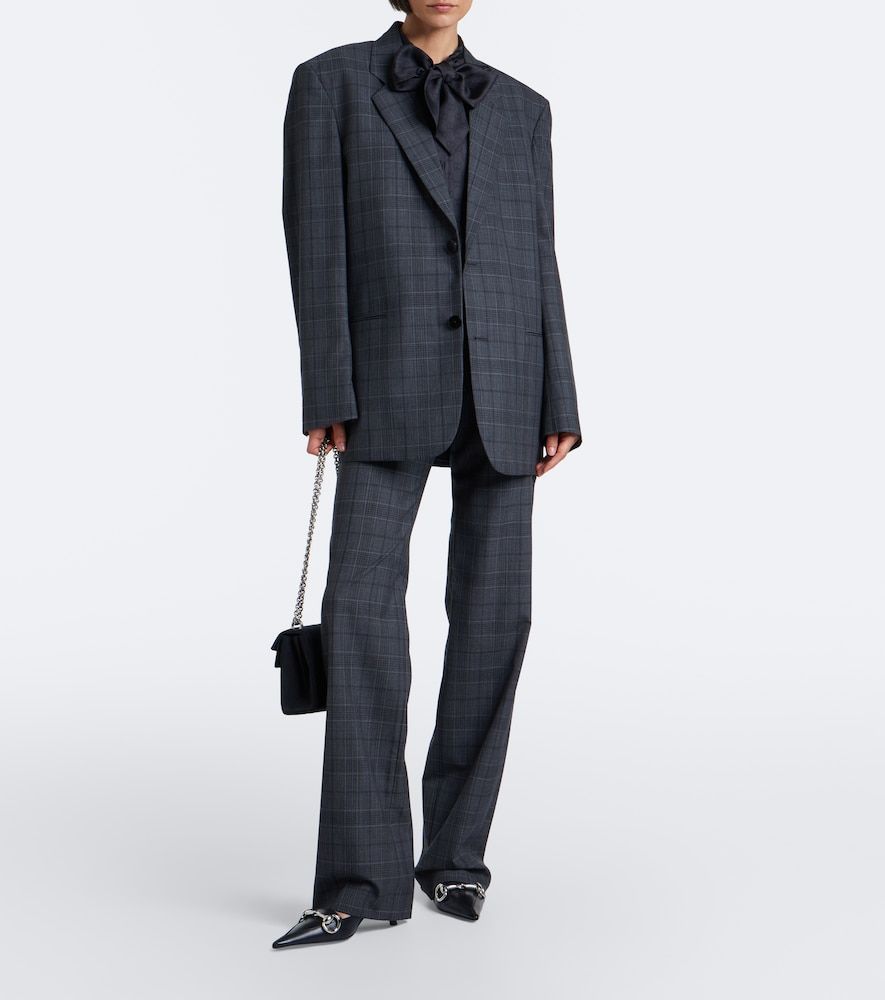 Gucci Oversized checked wool blazer - Gucci - Modalova