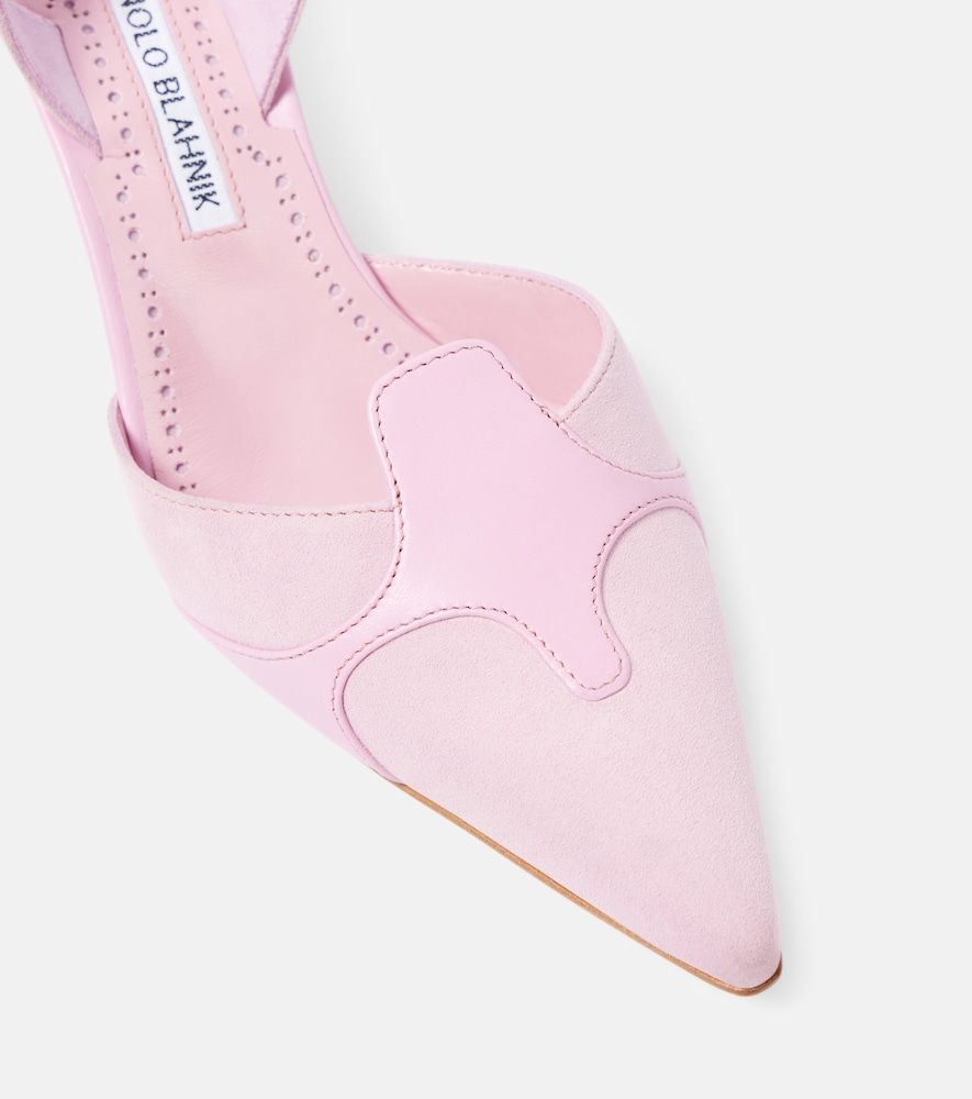 Slingback-Pumps Poligleto 50 aus Veloursleder - Manolo Blahnik - Modalova