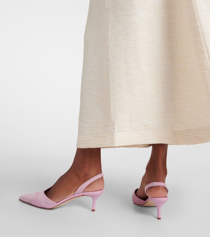 Slingback-Pumps Poligleto 50 aus Veloursleder - Manolo Blahnik - Modalova