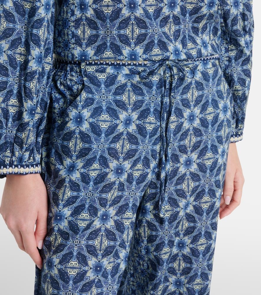 Pantalones anchos Kendra de algodón estampados - Velvet - Modalova