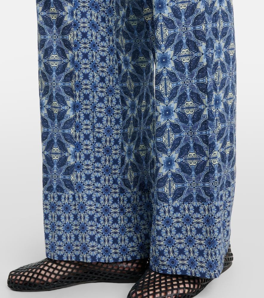 Pantalones anchos Kendra de algodón estampados - Velvet - Modalova