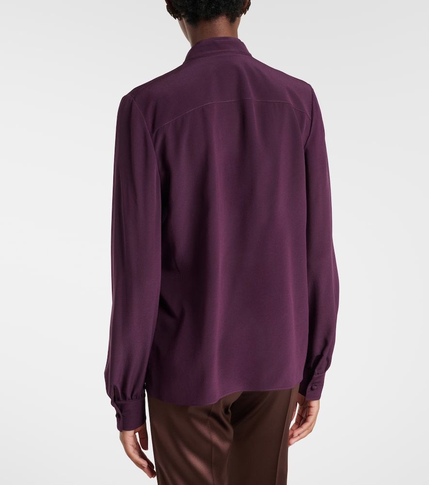 Tie-neck silk crepe de chine blouse - Valentino - Modalova