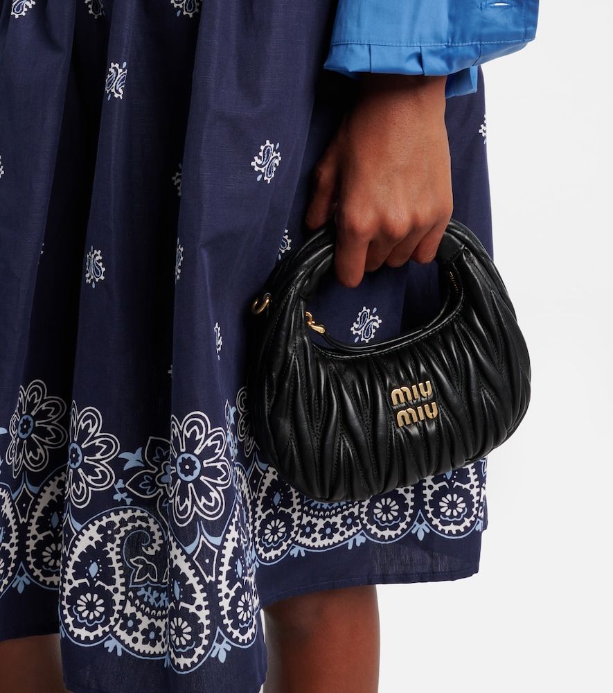 Tote Bag Wander Mini aus Matelassé-Leder - Miu Miu - Modalova