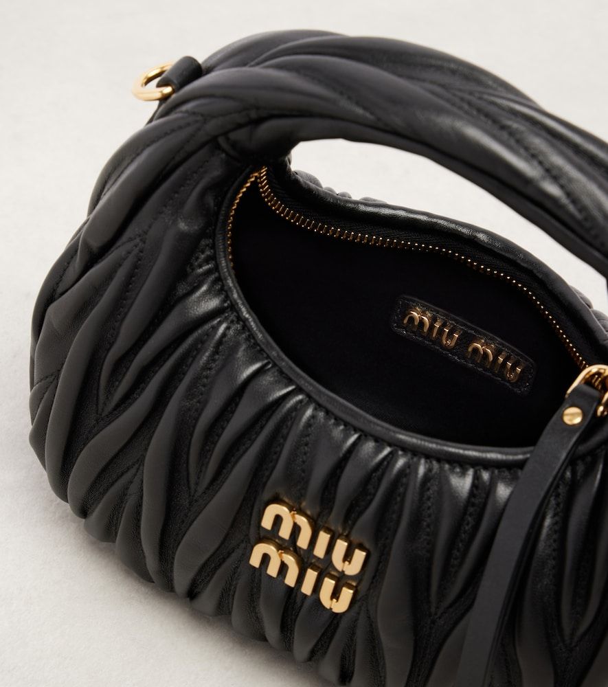Tote Bag Wander Mini aus Matelassé-Leder - Miu Miu - Modalova