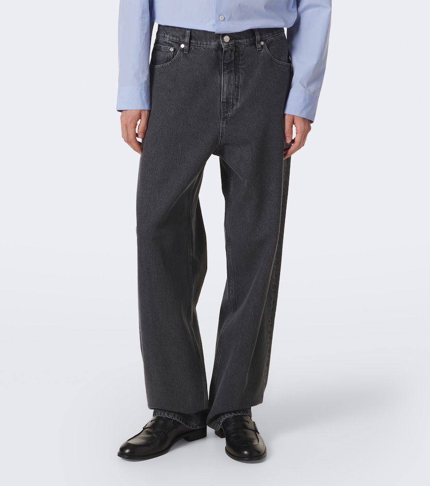 Jeans a gamba larga e vita media - Jil Sander - Modalova