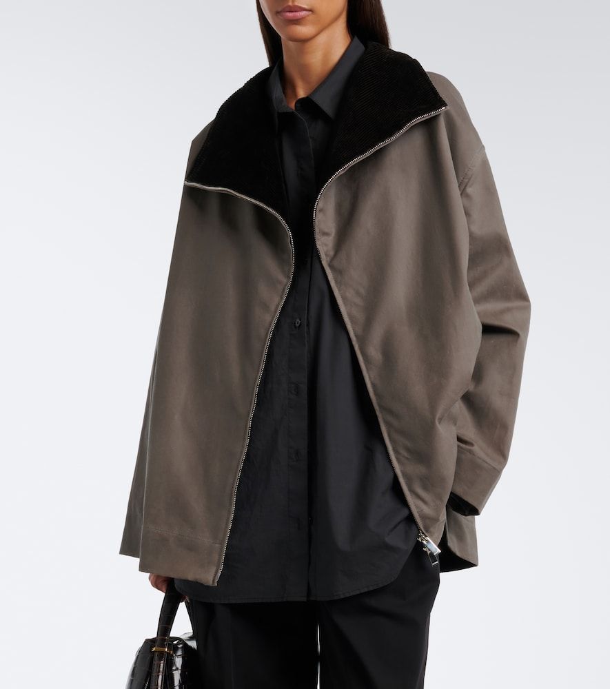 Beschichtete Jacke aus Baumwolle - Toteme - Modalova