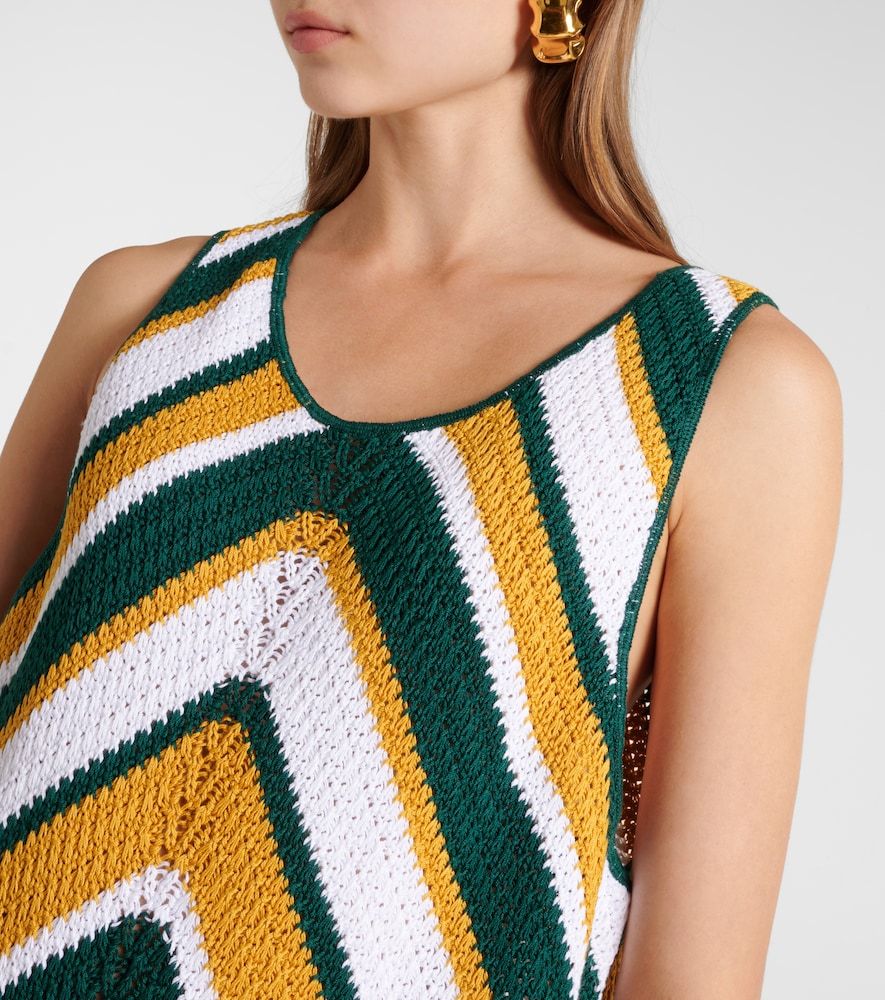 Vestido corto de algodón con chevron - Marni - Modalova