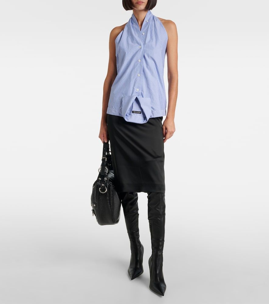 Overknee-Stiefel Avenue aus Leder - Balenciaga - Modalova