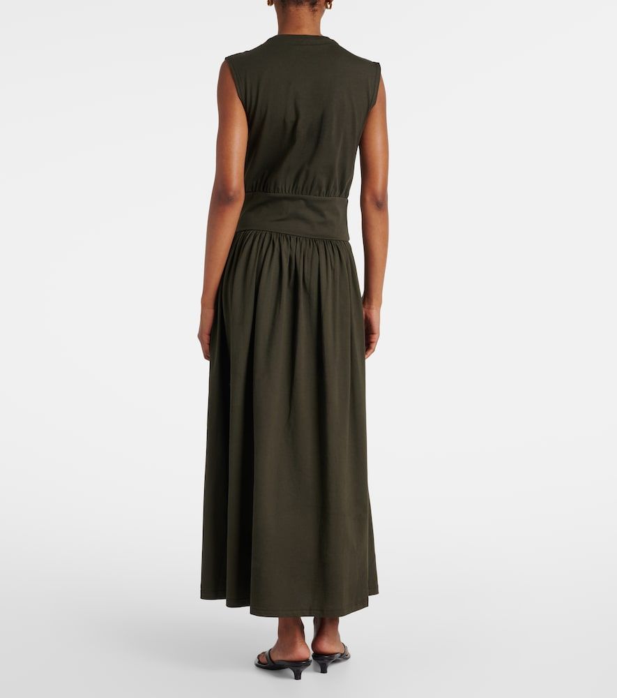 Vestido largo en jersey de algodón - Toteme - Modalova
