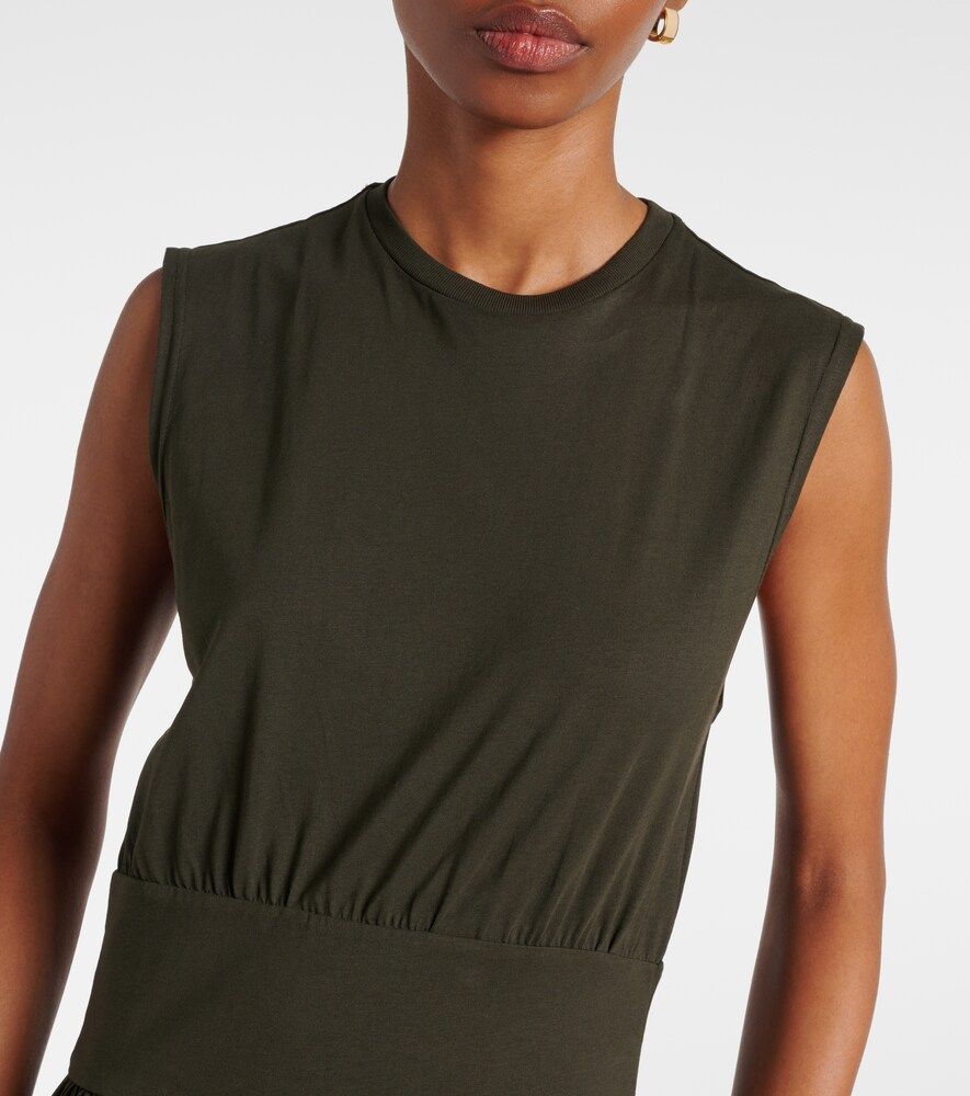Vestido largo en jersey de algodón - Toteme - Modalova