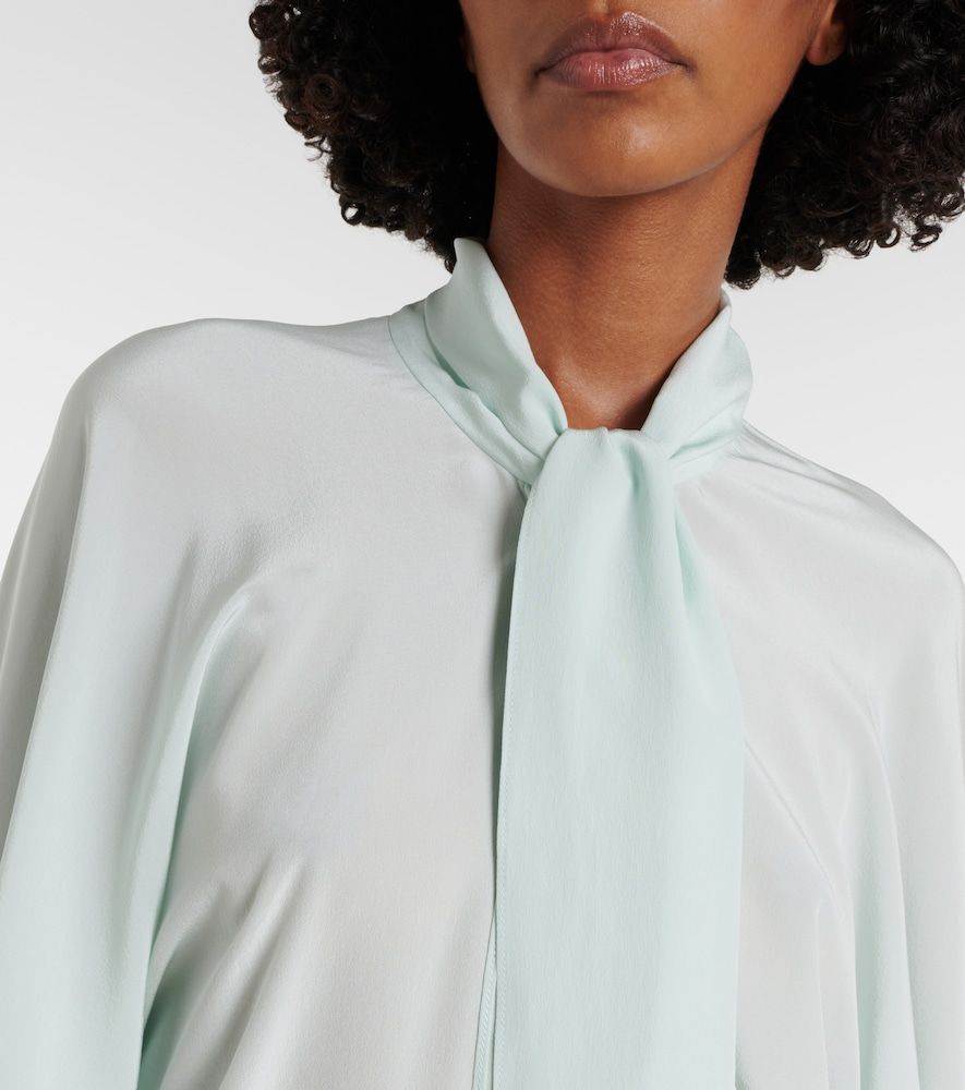 Tie-neck silk blouse - Stella McCartney - Modalova
