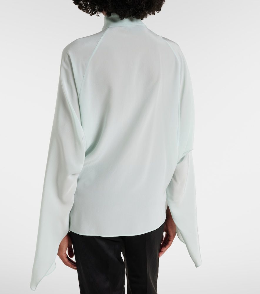 Tie-neck silk blouse - Stella McCartney - Modalova
