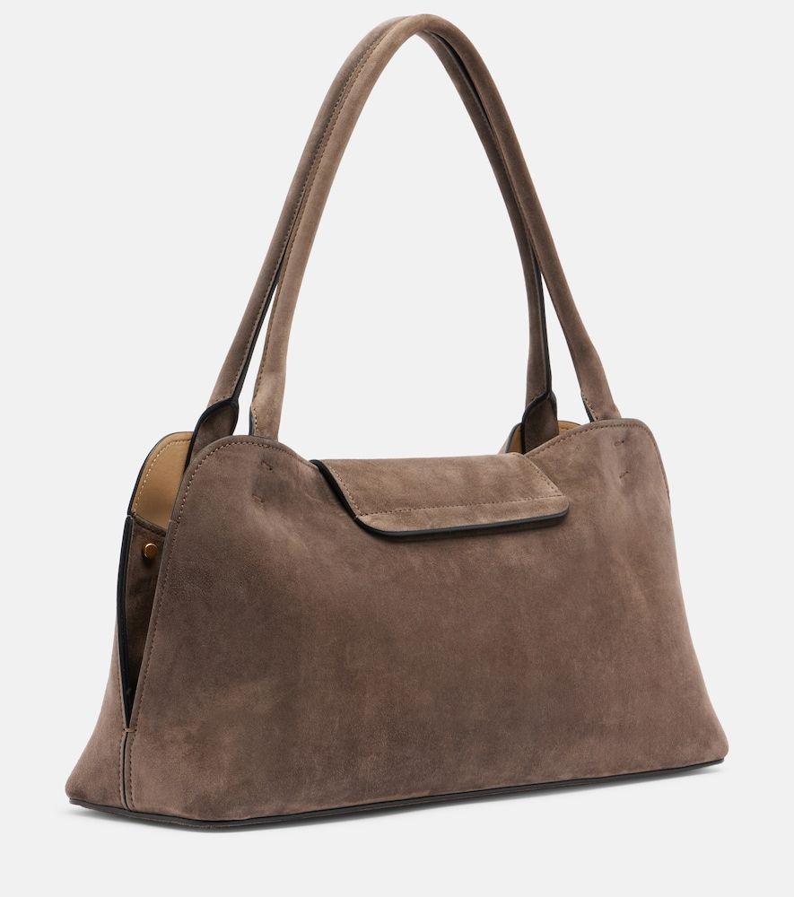 Borsa a spalla Vivian in suede - Versace - Modalova