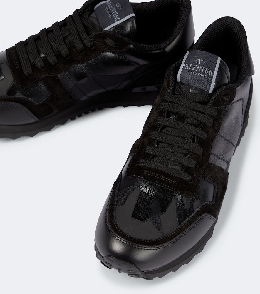 Leather Rockrunner sneakers - Valentino Garavani - Modalova