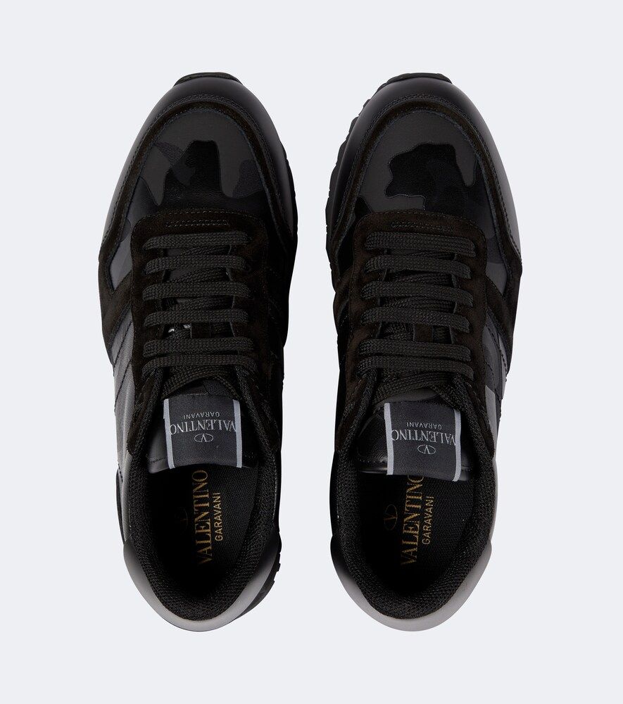 Zapatillas Rockrunner de piel - Valentino Garavani - Modalova