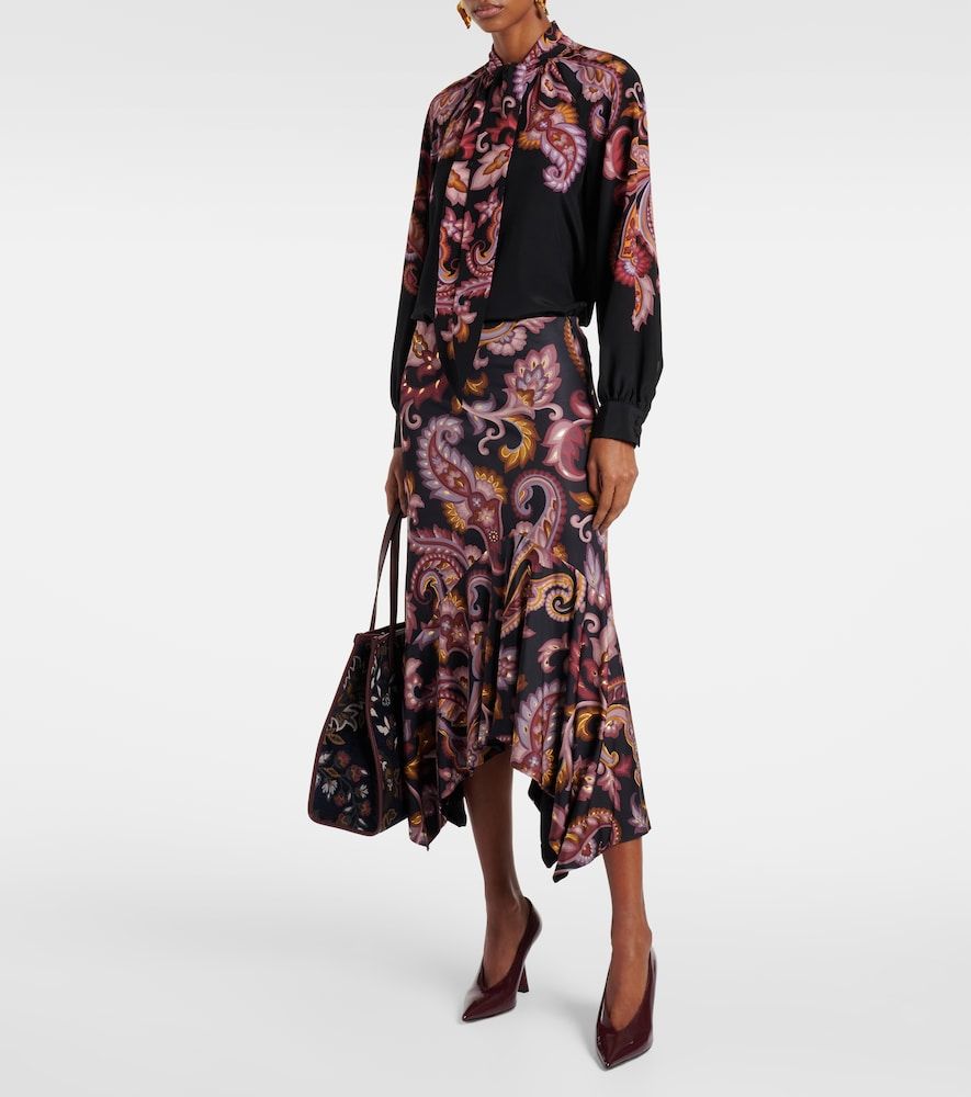 Etro Paisley tie-neck silk blouse - Etro - Modalova