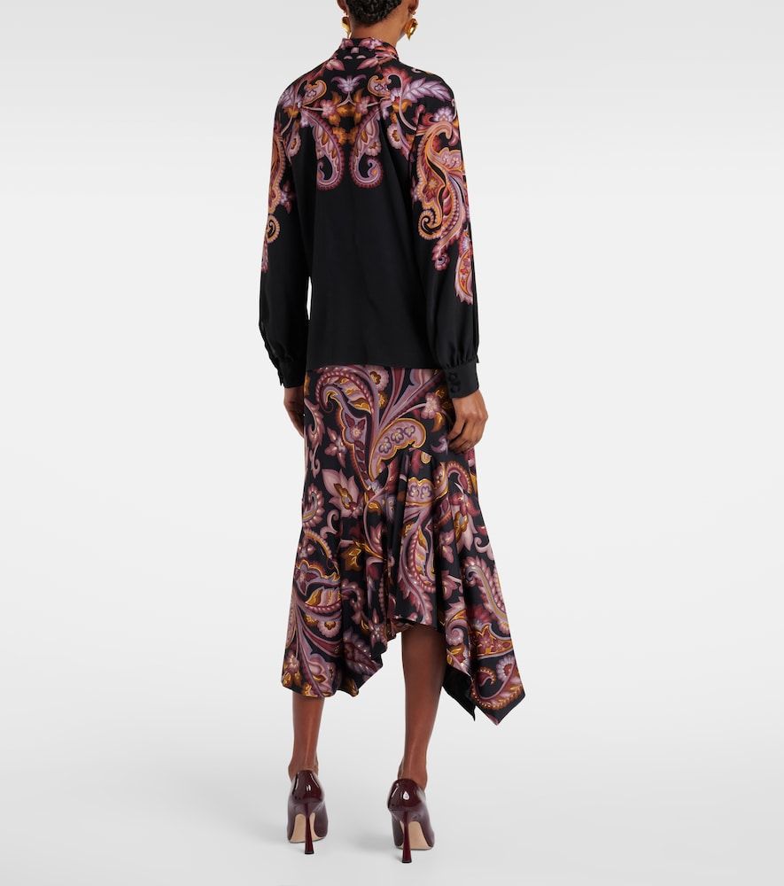Etro Paisley tie-neck silk blouse - Etro - Modalova