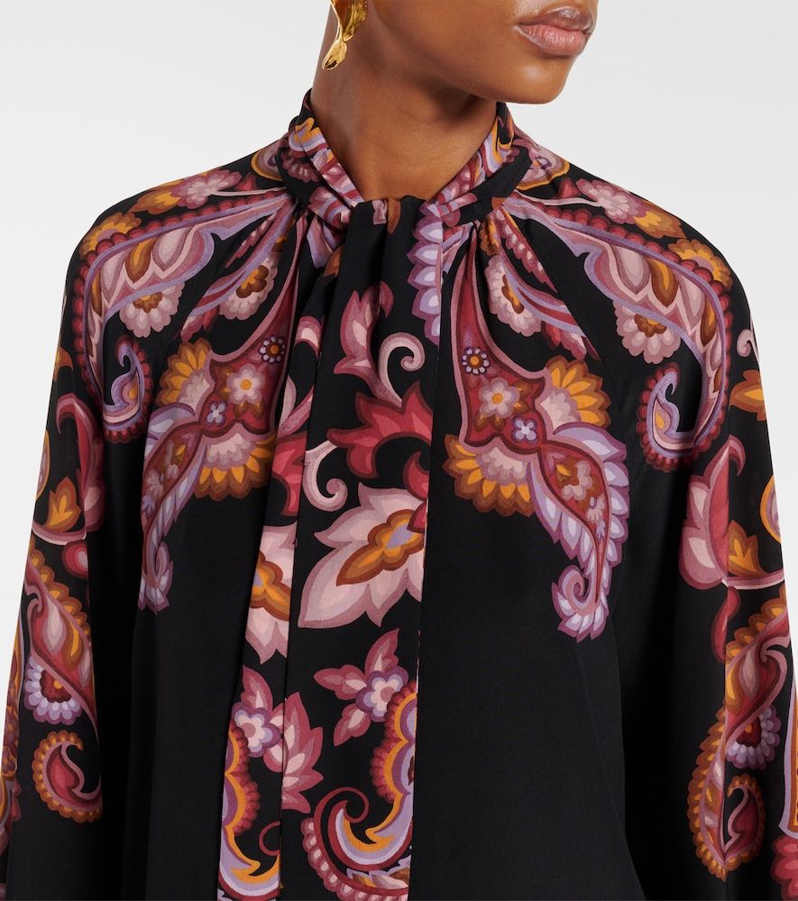 Etro Paisley tie-neck silk blouse - Etro - Modalova