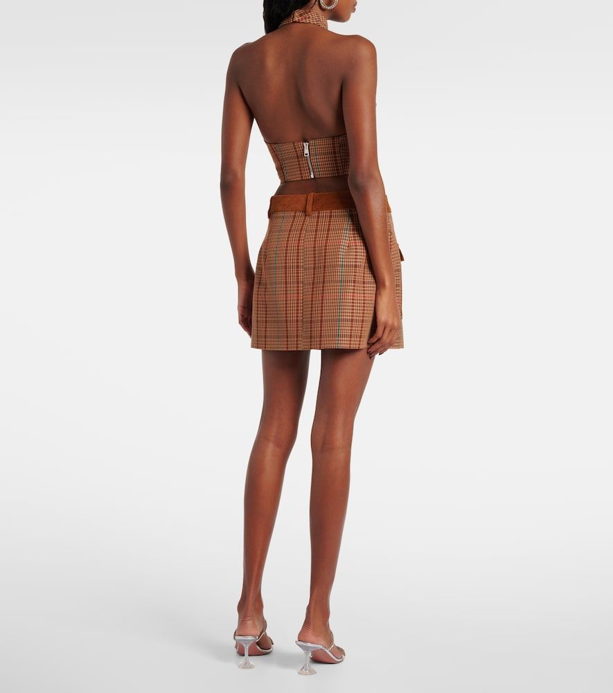 Top de mezcla de lana con cuello halter - Area - Modalova