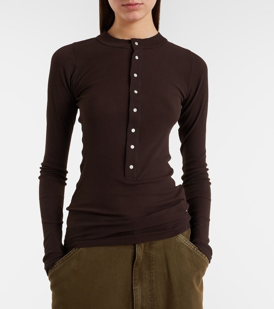 Camiseta con botones de jersey de algodón - Polo Ralph Lauren - Modalova